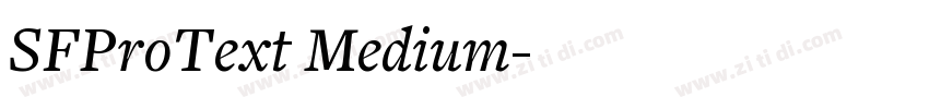 SFProText Medium字体转换
